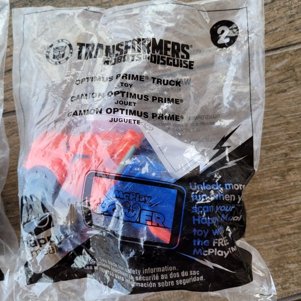 McDonald's Happy Meal 2016 Transformers Robots in Disguise #1 & Hot Wheels Lot - Picture 2 of 6